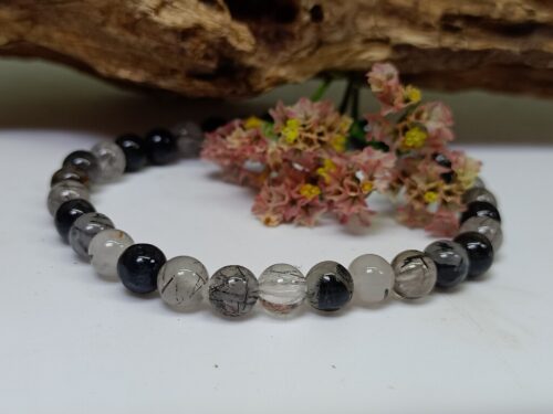 Toermalijnkwarts Armbandje elastiek 6 mm- toenennu.nl